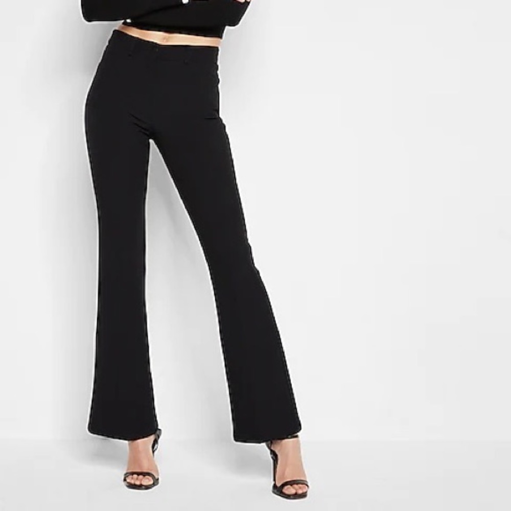 Express High Waisted Supersoft Twill Flare Pant